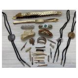 Belts, hair barrettes & bolo ties