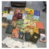 Samsonite luggage full of children