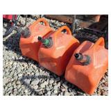 3 gas cans