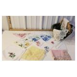 Fancy hankies and basket