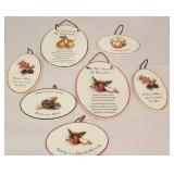 Fall ceramic plaques