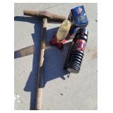 Railroad hammer, compressor, spot light