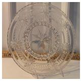 Stunning 10" signed Hawkes plate