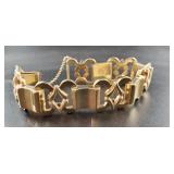 Chunky 14K Gold Bracelet with safety clasp 44.52g