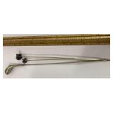 3 sterling silver hat pins