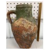Primitive Redware jug