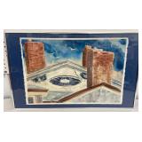 Framed Lyle Conrad watercolor Hope