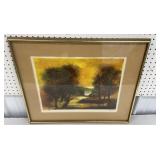 Artist signed & number mixed media print on paper