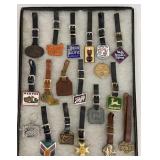 Fobs - railroad, tobacco, beer, equipment etc