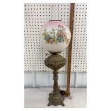 Oil lamp converted to electric with petty painted