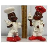 Great pair of black Americana s&p shakers