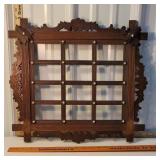 Eastlake Walnut w/white porcelain buttons frame