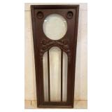 Antique wood panel w/ glass (some beveled) approx