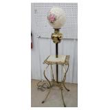 Brass and marble Banquet lamp