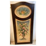 Pretty decorative painted panel approx 28"x60" -