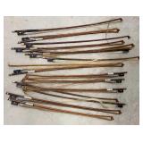 16 violin/fiddle bows
