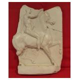 Heavy - Greek soldier on horseback sculpture