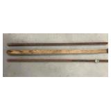 Log rule & 2 advertising ruler canes
