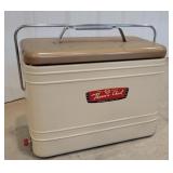 Retro thermachest cooler with tray