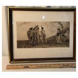 George D. Brush litho - Indians - Before the