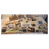 Vassar chocolate tin full of photos & ephemera -