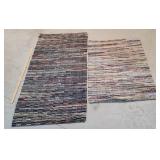 2 country rag rugs