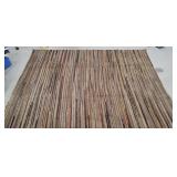 large thick Country rag rug 139"102"
