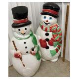 2x$$ - 2 snowman blow molds