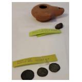 Antiquities - Roman coins, Scarab, etc...