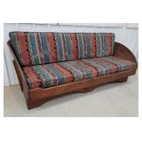 1800s box sofa bench 79"30"