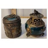 2 Chinese containers-s silver? - w/beautiful