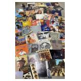 Box of vinyl records - mostly 70