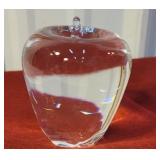 Signed Steuben Apple