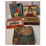 4 early games - lotto, Dr quack, old maid, etc