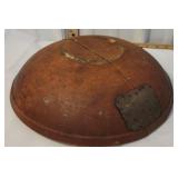 Amazing early Red bowl w/old repairs