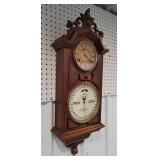 Walnut Ithaca calendar clock