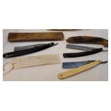 3 straight razors with interesting note from