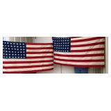 2x$$ - 2 - 48 star flags w/sewn on stars