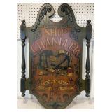 Wooden sign Ship Chandler