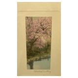 Signed Wallace Nutting landscape print w/