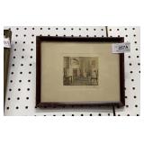 Signed Wallace Nutting interior parlor print