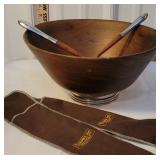 International Sterling handled and base wooden