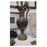 HUGE Ornate bronze/brass urn - weighs 54 lbs
