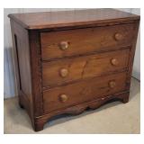 3 Drawer pine dresser - 36"x18"30"t