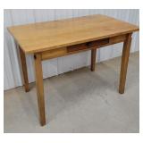 1 drawer maple farm table 42"26"29"