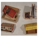 4 empty lure boxes w/catalog - Heddon, etc