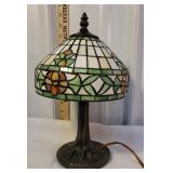Small stained glass table lamp