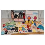 Francie and Casey doll case with dolls and