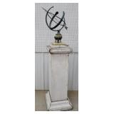 Newell post with armillary overall height 72"