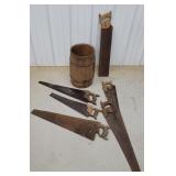 Nail keg a with saws